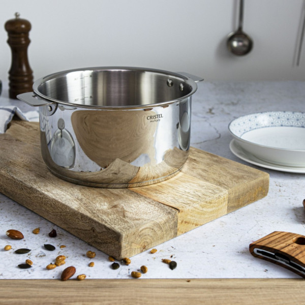 Cristel Casteline removable stainless steel graduated saucepan - 4 sizes