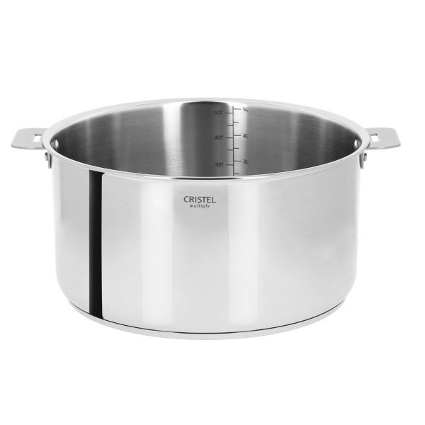 Cristel Casteline removable stainless steel graduated saucepan - 4 sizes