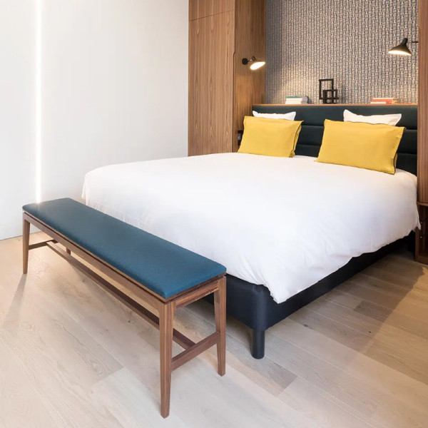 Dasras Buzz bench oak or walnut wood - 10 finishes 3 sizes