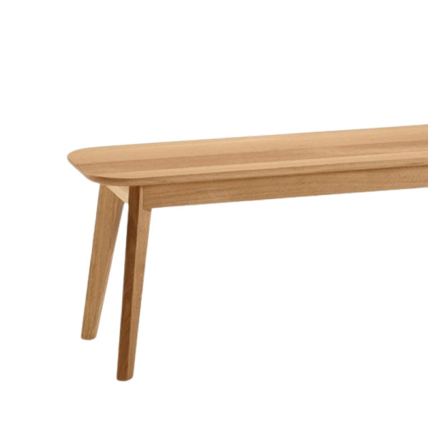 Dasras Chevron oak wood bench - 9 finishes 3 sizes