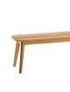 Dasras Chevron oak wood bench - 9 finishes 3 sizes