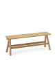 Dasras Chevron oak wood bench - 9 finishes 3 sizes