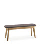 Dasras Snack Bench in oak wood and fabric - 9 finishes 3 sizes