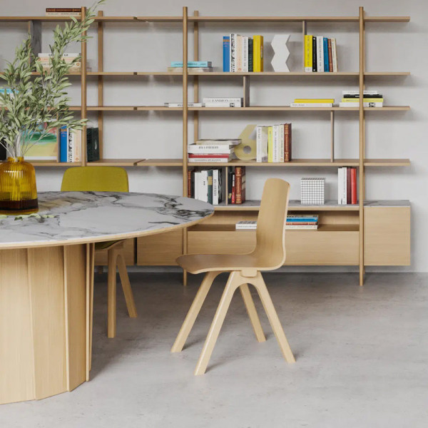 Dasras Chevron chair in oak wood - 9 finishes