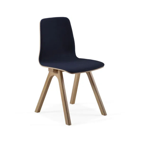 Chevron Dasras chair in oak wood and fabric - 9 finishes