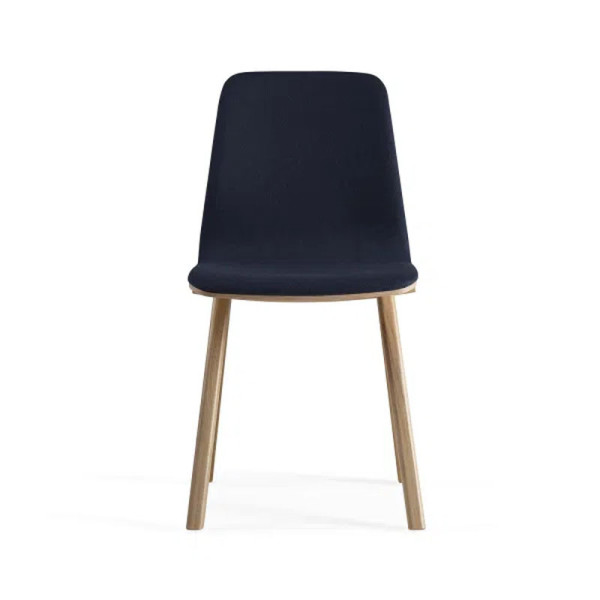 Chevron Dasras chair in oak wood and fabric - 9 finishes