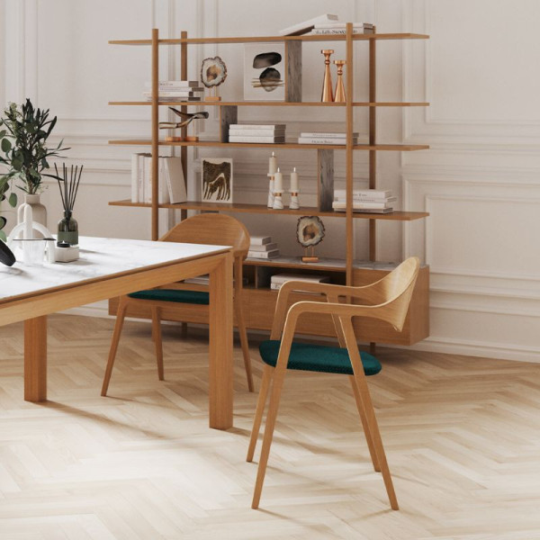 Dasras Eden chair in oak, walnut or ash wood - 19 finishes