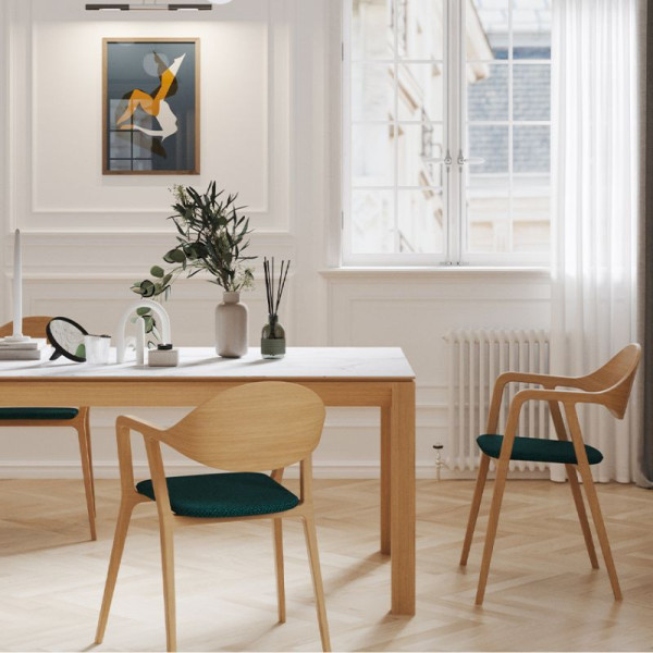 Dasras Eden chair in oak, walnut or ash wood - 19 finishes