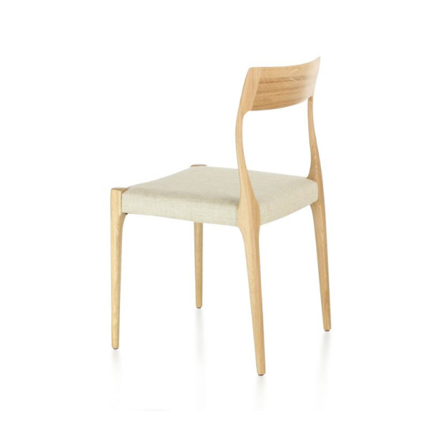Dasras Zélie chair in ash wood and fabric - 9 finishes