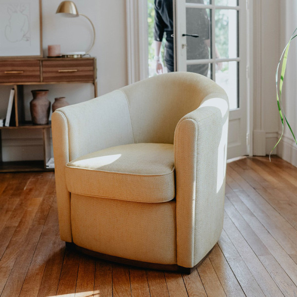 Dasras Fumoir armchair in oak, walnut or ash wood - 19 finishes