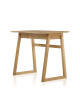 Dasras Ecola oak wood desk - 9 finishes 4 dimensions