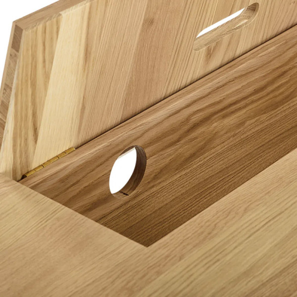 Dasras Ecola oak wood desk - 9 finishes 4 dimensions