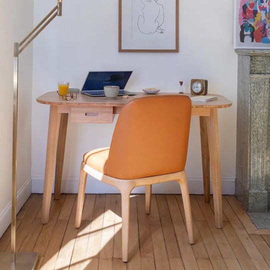 Dasras Snack Desk in oak or walnut wood - 10 finishes 2 sizes
