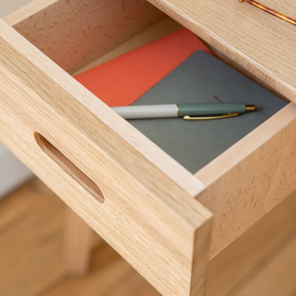 Dasras Snack Desk in oak or walnut wood - 10 finishes 2 sizes