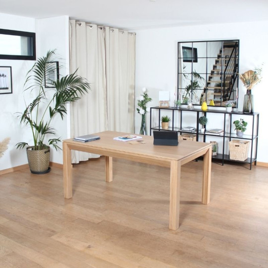 Dasras Clarté desk in oak or walnut wood - 10 finishes 2 sizes