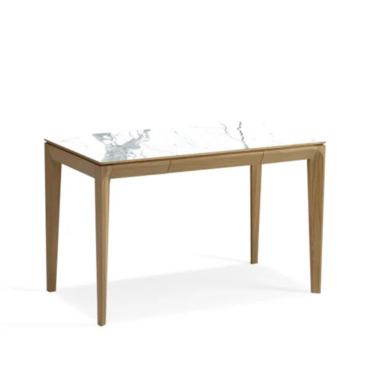 Dasras Buzz ceramic desk, oak or walnut wood - 10 finishes, 2 sizes