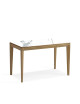 Dasras Buzz ceramic desk, oak or walnut wood - 10 finishes, 2 sizes