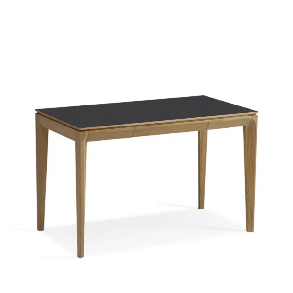 Dasras Buzz ceramic desk, oak or walnut wood - 10 finishes, 2 sizes