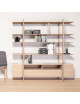 Dasras Stilt bookcase in oak or walnut wood - 10 finishes