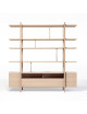 Dasras Stilt bookcase ceramic wood oak or walnut - 10 finishes