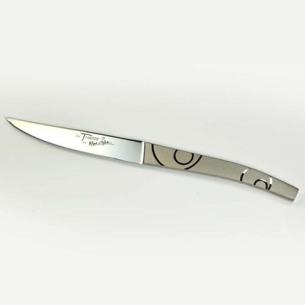 Roger Orfèvre Box of 6 Thiers knives "Décors maison"