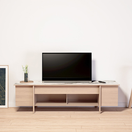 Dasras Stilt Buffet TV unit oak or walnut wood - 10 finishes