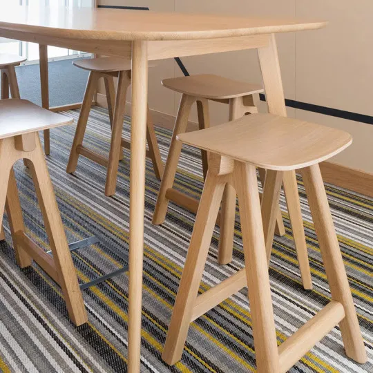 Dasras Chevron oak stool - 9 finishes 3 heights