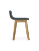 Dasras Snack stool in oak wood and fabric - 9 finishes 3 heights