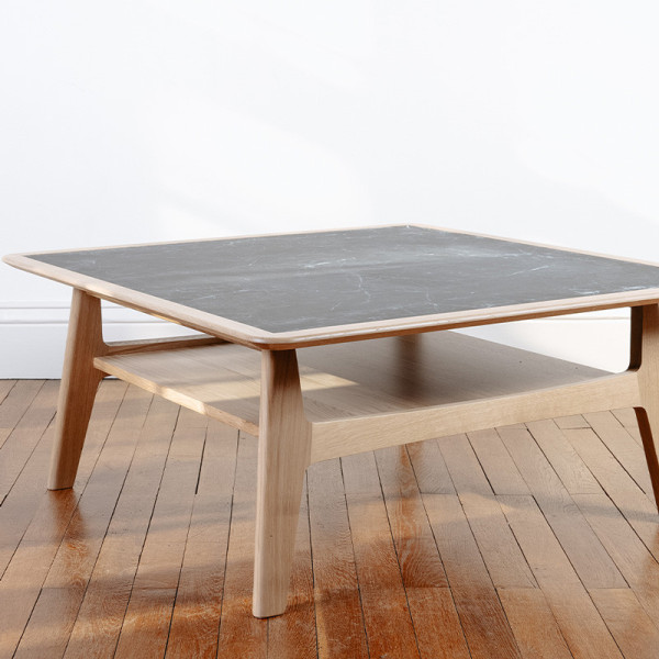 Dasras H Coffee table ceramic wood oak or walnut - 10 finishes 4 sizes