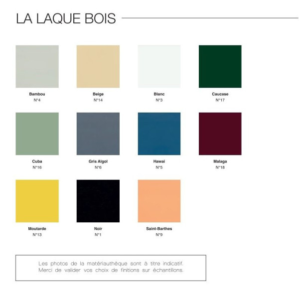 Dasras Liseré coffee table in oak or walnut wood - 10 finishes 2 sizes