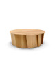 Dasras Volute coffee table in oak or walnut wood - 10 finishes 3 sizes