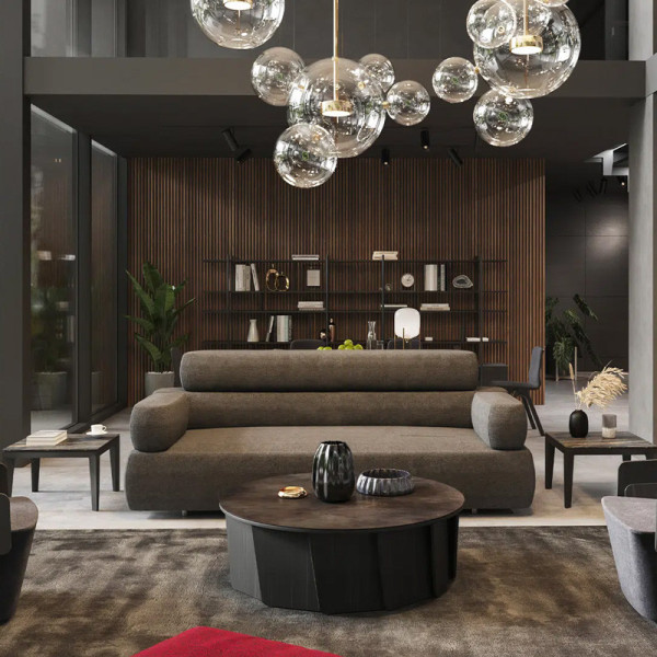 Dasras Volute Coffee table ceramic wood oak or walnut - 10 finishes 3 sizes