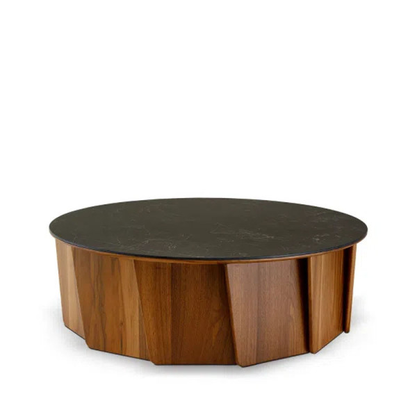 Dasras Volute Coffee table ceramic wood oak or walnut - 10 finishes 3 sizes