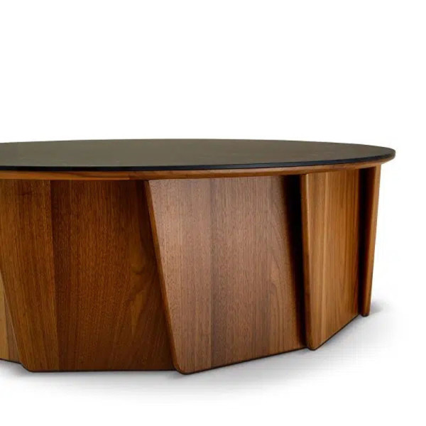 Dasras Volute Coffee table ceramic wood oak or walnut - 10 finishes 3 sizes