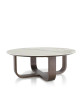 Dasras Luge Round coffee table ceramic wood oak - 9 finishes 3 sizes