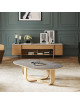 Dasras Luge Oblong coffee table oak wood - 9 finishes 2 sizes