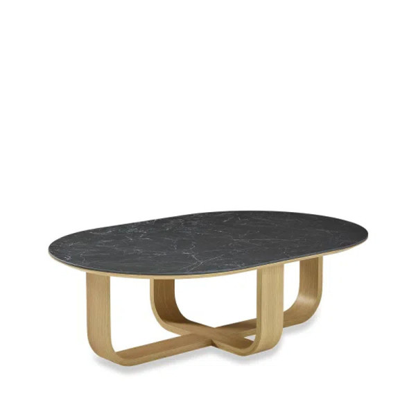 Dasras Luge Oblong coffee table ceramic wood oak - 9 finishes 2 sizes