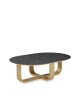 Dasras Luge Oblong coffee table ceramic wood oak - 9 finishes 2 sizes