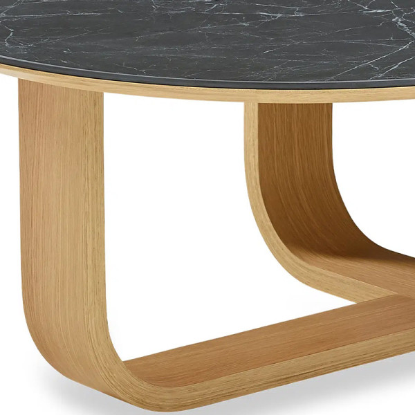 Dasras Luge Oblong coffee table ceramic wood oak - 9 finishes 2 sizes