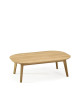 Dasras Snack rectangular coffee table in oak or walnut wood - 10 finishes 2 sizes