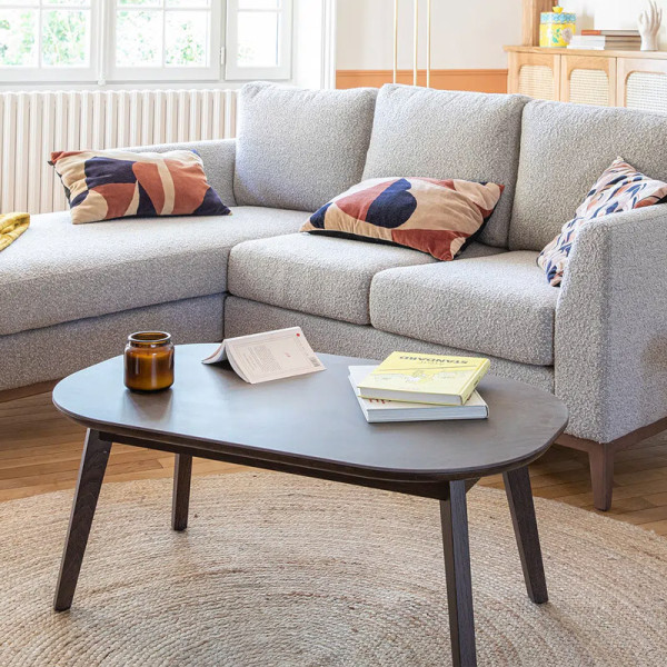 Dasras Snack rectangular coffee table in oak or walnut wood - 10 finishes 2 sizes