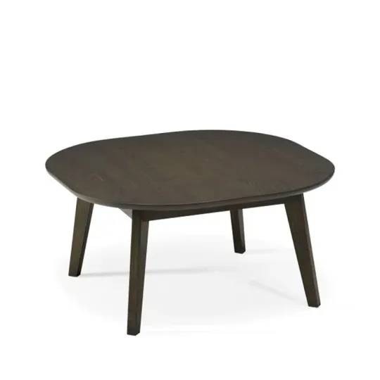 Dasras Snack square coffee table in oak or walnut wood - 10 finishes 3 sizes