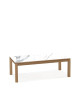 Dasras Clarté Rectangular coffee table ceramic wood oak or walnut - 10 finishes 2 sizes 2 models