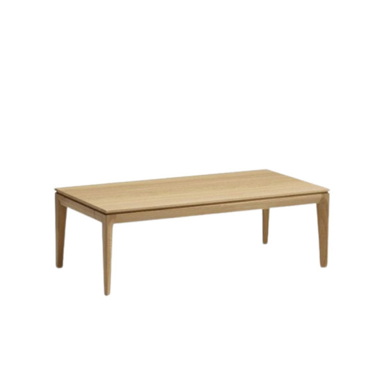 Dasras Buzz square coffee table in oak or walnut wood - 10 finishes 2 sizes