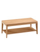 Dasras Buzz square coffee table in oak or walnut wood - 10 finishes 2 sizes