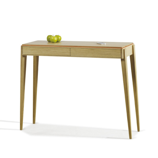 Dasras Liseré Fixed console oak or walnut wood - 10 finishes 2 sizes