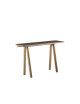 Dasras Chevron Fixed console ceramic wood oak or walnut - 10 finishes 3 sizes