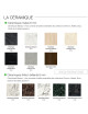 Dasras Chevron Fixed console ceramic wood oak or walnut - 10 finishes 3 sizes