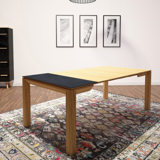 Dasras Clarté Extendable console ceramic wood oak or walnut - 10 finishes 4 sizes