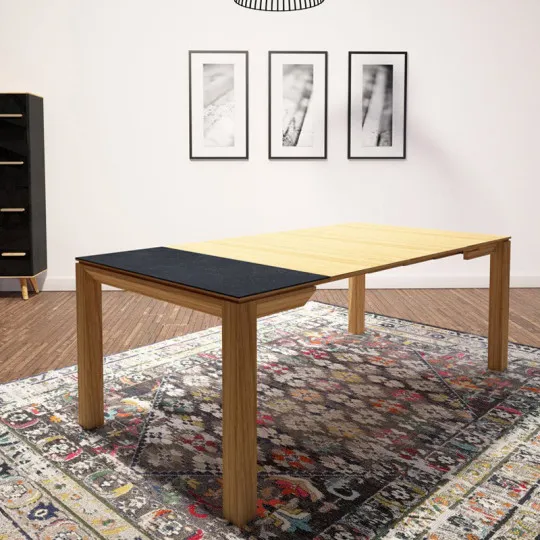 Dasras Clarté Extendable console ceramic wood oak or walnut - 10 finishes 4 sizes